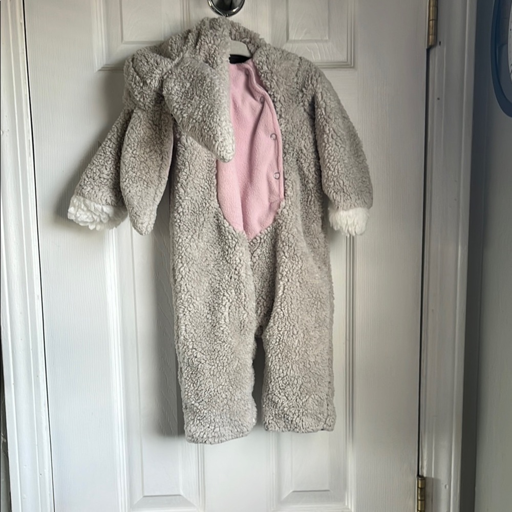 Pottery Barn Kids Gray and Pink Bunny Costume